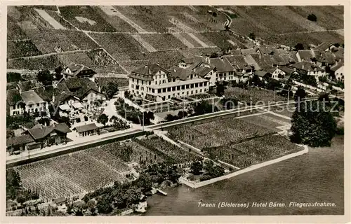 AK / Ansichtskarte Twann_BE Hotel Baeren am Bielersee 