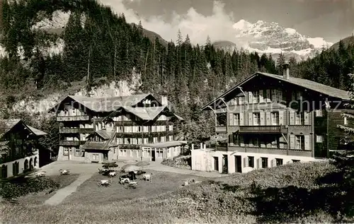 AK / Ansichtskarte Kiental_BE Hotel und Kurhaus Griesalp mit Buettlassen Gspaltenhorn Berner Alpen 
