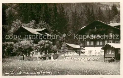AK / Ansichtskarte Kandersteg_BE Regina Hotel Waldrand Kandersteg_BE