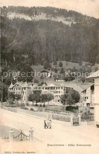 AK / Ansichtskarte Zweisimmen_BE Hotel Simmental 