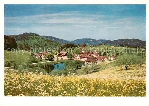 AK / Ansichtskarte Magdenau_Botsberg_Flawil_SG Cistercienserinnen Abtei Blumenwiesen Landschaftspanorama 