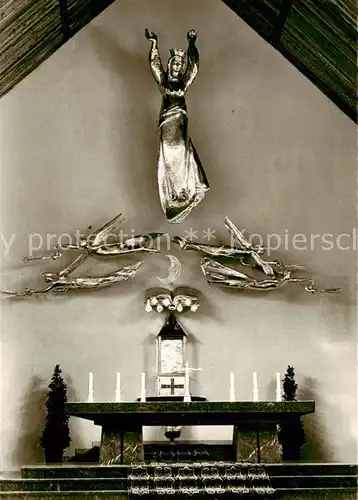 AK / Ansichtskarte Magdenau_Botsberg_Flawil_SG Cistercienserinnen Abtei Innenansicht Altar Heiligenfigur 