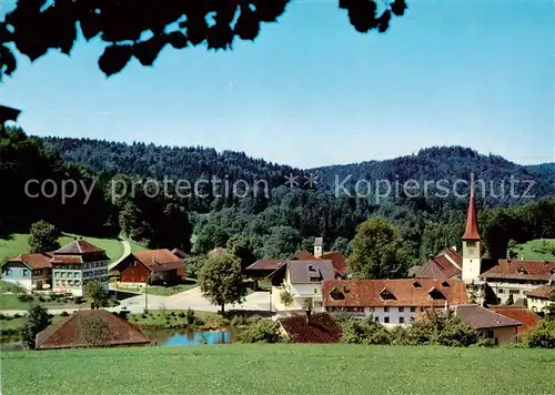AK / Ansichtskarte Magdenau_Botsberg_Flawil_SG Ortsmotiv mit Kirchen 