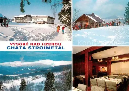 AK / Ansichtskarte  Vysoke_nad_Jizerou Chata Strojmetal Krkonose Berghotel Wintersport im Riesengebirge Vysoke_nad_Jizerou