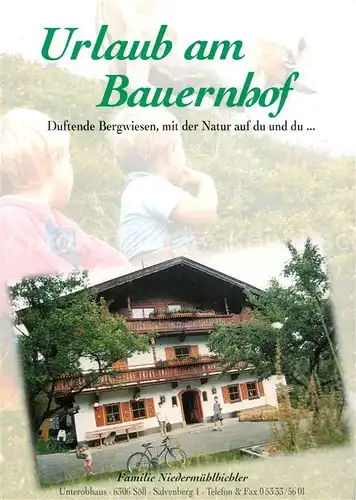 AK / Ansichtskarte  Soell_Tirol_AT Urlaub am Bauernhof 