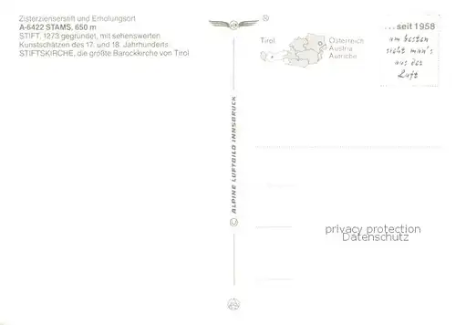 AK / Ansichtskarte 73797583 Stams_Tirol__AT Zisterzienserstift und Erholungsort 