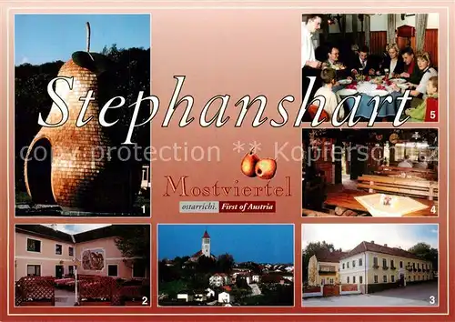 AK / Ansichtskarte 73797586 Stephanshart Riesenmostbirn Mostbirnladen Restaurants Gasthaeuser Stephanshart