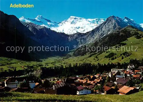 AK / Ansichtskarte Adelboden_BE Panorama Berner Oberland mit Tierhoernli Steghorn Wildstrubel und Fitzer Berner Alpen 