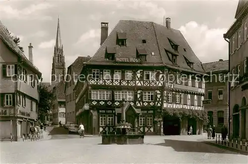 AK / Ansichtskarte  Nagold Hotel Post Brunnen Nagold