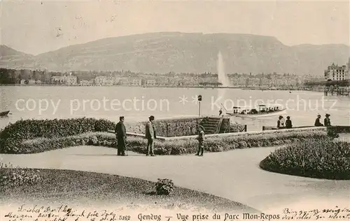 AK / Ansichtskarte Geneve_GE Vue prise du Parc Mon Repos Geneve_GE