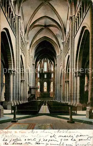 AK / Ansichtskarte Geneve_GE St Pierre Interieur Geneve_GE