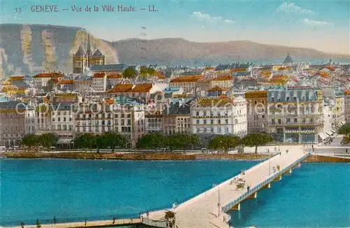 AK / Ansichtskarte Geneve_GE Vue de la Ville Haute Geneve_GE