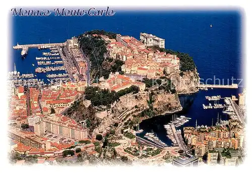 AK / Ansichtskarte  Monte-Carlo_Monaco Vue generale aerienne du Rocher 