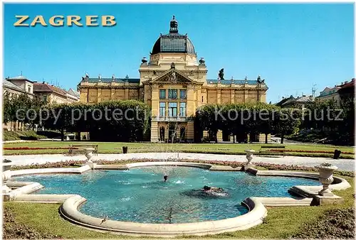 AK / Ansichtskarte 73797711 Zagreb_Agram_Croatia Schloss Brunnen 