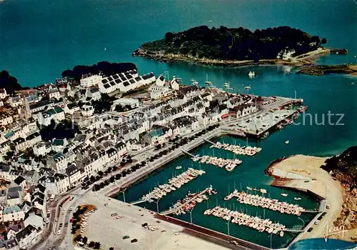 AK / Ansichtskarte Treboul_Douarnenez_29_Finistere Vue aerienne du port de plaisance et de lile Tristan 
