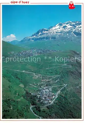 AK / Ansichtskarte Alpe_d_Huez_Isere Isere Vue aerienne Alpe_d_Huez_Isere