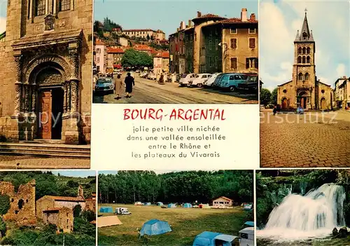 AK / Ansichtskarte Bourg Argental Jolie petite ville nichee dans une vallee ensoleillee entre le Rhone et les plateaux du Vivrais Bourg Argental