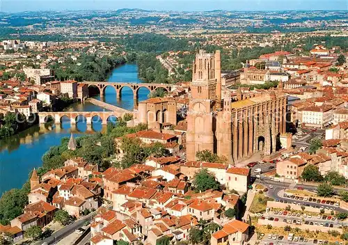 AK / Ansichtskarte Albi_81_Tarn Ville dart Vue aerienne sur la Basilique Ste Cecile 