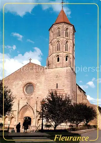 AK / Ansichtskarte Fleurance_32_Gers Place de la Halle Eglise gothique St Laurent 