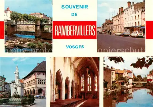 AK / Ansichtskarte Rambervillers_88_Vosges Ecole du Centre Rue Carnot Place du 3 Septembre Interieur Eglise Le Mortagne 
