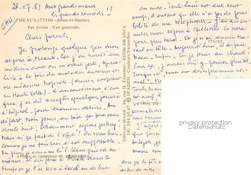 AK / Ansichtskarte Meaux_77 Vue generale aerienne 