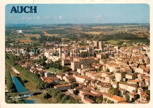 AK / Ansichtskarte Auch_32_Gers La villehaute la cathedrale Sainte Marie et la tour dArmagnac Vue aerienne 