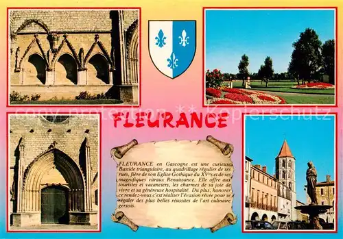 AK / Ansichtskarte Fleurance_32_Gers Eglise Gothique Vue partielle 