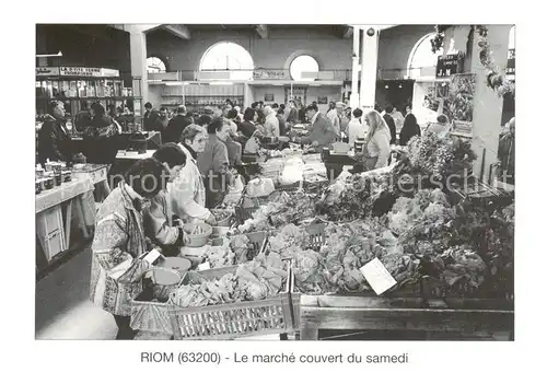 AK / Ansichtskarte Riom_63_Puy de Dome Le marche couvert du samedi 