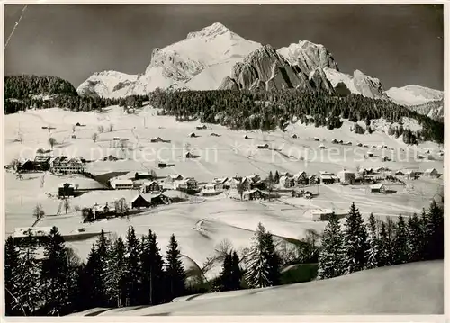 AK / Ansichtskarte Wildhaus__SG mit Schafberg 