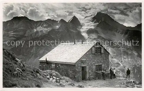 AK / Ansichtskarte Bristen_UR Windgaellenhuette mit Oberalpstock 