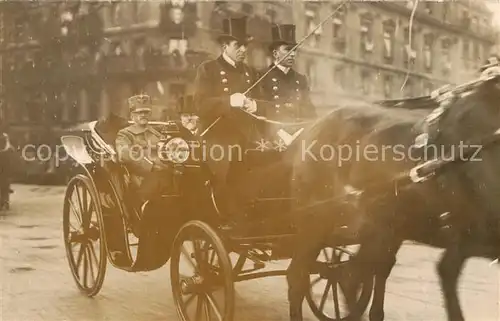 AK / Ansichtskarte Bern_BE Staatsbesuch Kaiser Wilhelm II Pferdedroschke Bern_BE