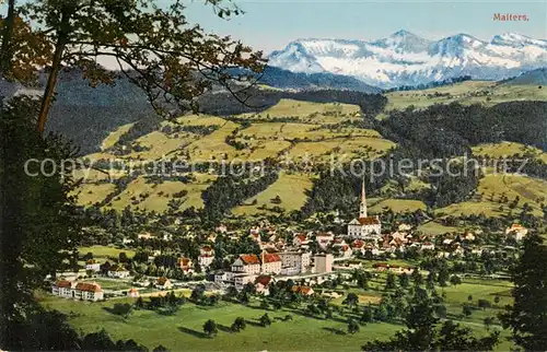AK / Ansichtskarte Malters_LZ Gesamtansicht mit Alpenpanorama 