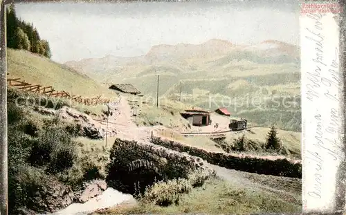AK / Ansichtskarte Brienz_Brienzersee_BE Rothornbahn Zahnradbahn Station Hausstatt  
