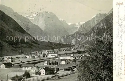 AK / Ansichtskarte Linthal__GL Panorama Alpen 