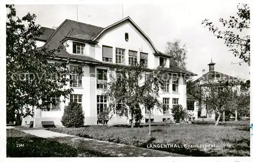 AK / Ansichtskarte Langenthal_BE Bezirksspital Langenthal BE