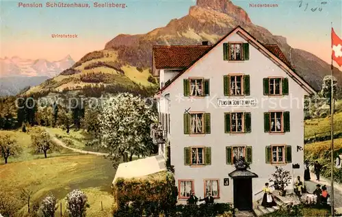 AK / Ansichtskarte Seelisberg_UR Pension Schuetzenhaus Niederbauen Urirotstock Seelisberg UR