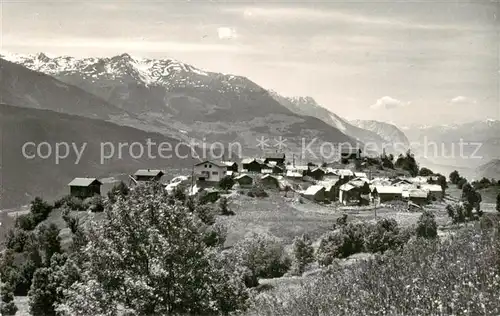 AK / Ansichtskarte Finnen_Eggerberg_VS Panorama Sommerdoerfchen Alpen 