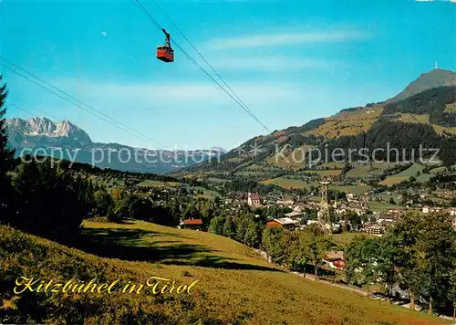 AK / Ansichtskarte  Seilbahn_Cable-Car_Telepherique Kitzbuehel in Tirol 