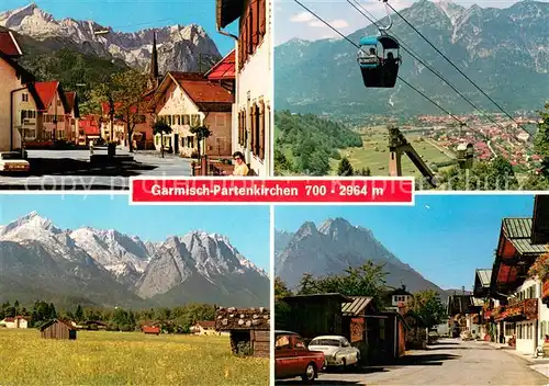 AK / Ansichtskarte  Seilbahn_Cable-Car_Telepherique Garmisch Partenkirchen 