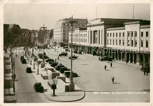 AK / Ansichtskarte Geneve_GE La Gare et lHotel Cornavin Geneve_GE