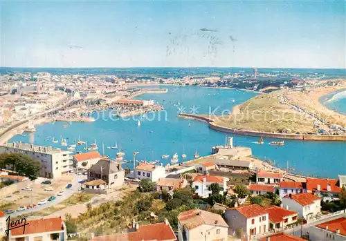 AK / Ansichtskarte Croix de Vie_Vendee_85_Vendee Saint Gilles Vue generale aerienne 