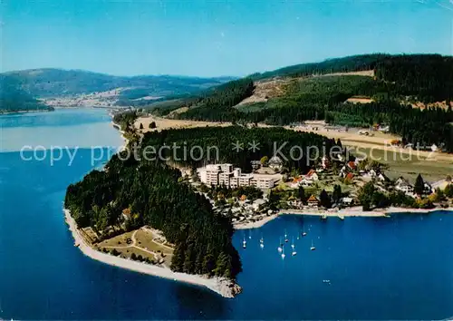 AK / Ansichtskarte  Schluchsee Fliegeraufnahme mit Campingplatz Wolfsgrund Schluchsee