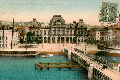 AK / Ansichtskarte Le_Havre Le Bourse et la Passerelle Le_Havre