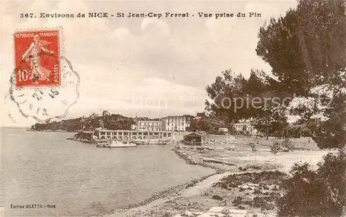 AK / Ansichtskarte Nice__06_Nizza St Jean Cap Ferrat Vue prise du Pin 