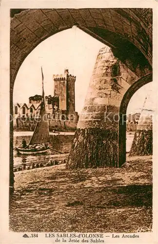 AK / Ansichtskarte Les_Sables d_Olonne_85 Les Arcades de la Jetee des Sables 