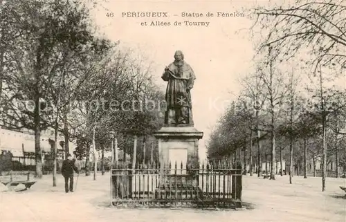AK / Ansichtskarte Perigueux_24 Statue de Fenelon et Allees de Tourny 