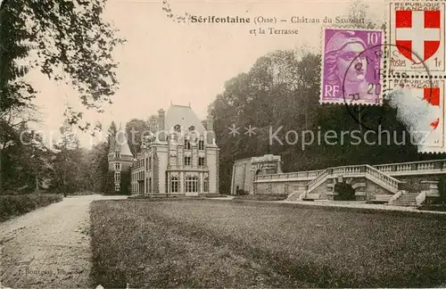 AK / Ansichtskarte Serifontaine Chateau du Saussart et la Terrasse Serifontaine