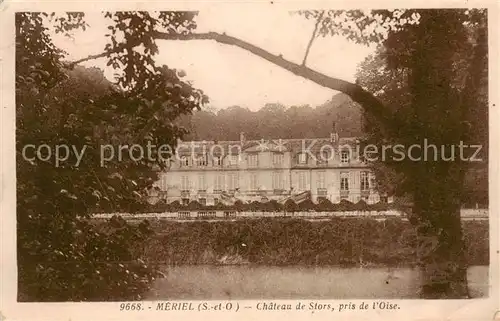 AK / Ansichtskarte Meriel Chateau de Stors pris de l Oise Meriel