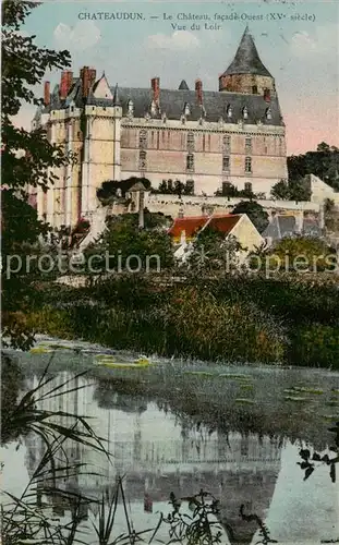 AK / Ansichtskarte Chateaudun_28_Eure et Loir Le Chateau facade Ouest Vue du Loire 