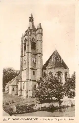 AK / Ansichtskarte Nogent le Rotrou Abside de lEglise St Hilaire Nogent le Rotrou